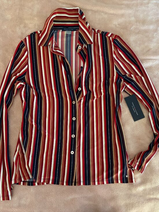 Tommy Hilfiger Tops - Tommy Hilfiger Striped Long Sleeve Shirt